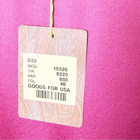 NWT Beautiful pink Etro silk blouse size 14 EU48 - Picture 6 of 11